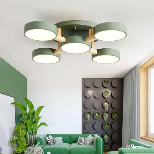 Vista 20 de Lámpara de techo LED, lámpara de techo 33WGreen 3 CCT para dormitorio, sala de estar, cocina