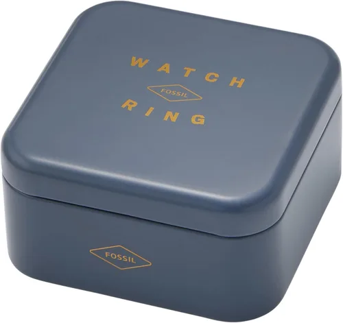 Vista 6 de Fossil Anillo de reloj para mujer con pantalla analógica de dos manecillas y banda de expansión de acero inoxidable