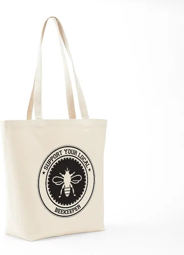 Vista 7 de CafePress Honey Bees Tote Bag Natural Canvas Tote Bag, Bolso de compras de tela