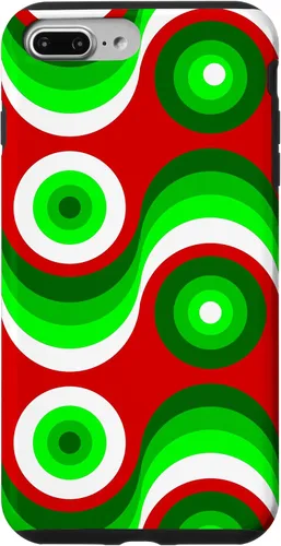 Vista 12 de iPhone 16 ugly christmas mod groovy red green 1960s 1970 retro vintage Case
