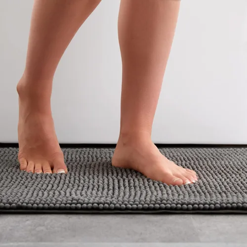 Vista 10 de Linenspa Juego de 2 tapetes de baño de felpilla, antideslizantes, absorbentes de agua, de secado rápido, lavables a máquina, alfombras de baño