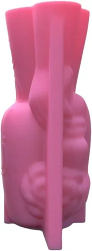 Vista 6 de BIBABLYKE Molde de silicona para maceta, moldes de hormigón, arte humano, macetas, moldes de cementos, material de silicona para bricolaje