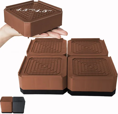 Vista 13 de Elevadores de cama de base ancha, elevadores apilables para muebles, 2, 3.6, 5 pulgadas, elevadores de sofá resistentes para sillas y escritorios