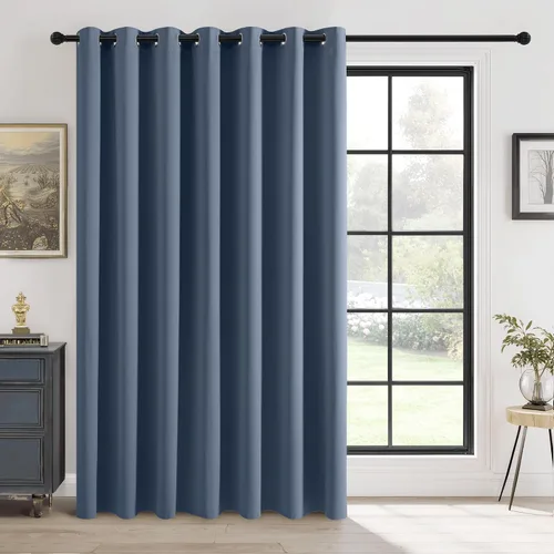 Vista 68 de RYB HOME Cortinas portátiles para puerta con privacidad, cortinas opacas y aislantes térmicas para dormitorio, armario, sala de estar, comedor, Beige