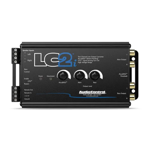 Vista 10 de AudioControl LC2i - Convertidor de salida de línea de 2 canales con control remoto de tablero ACR-1 y AccuBASS para agregar subwoofers