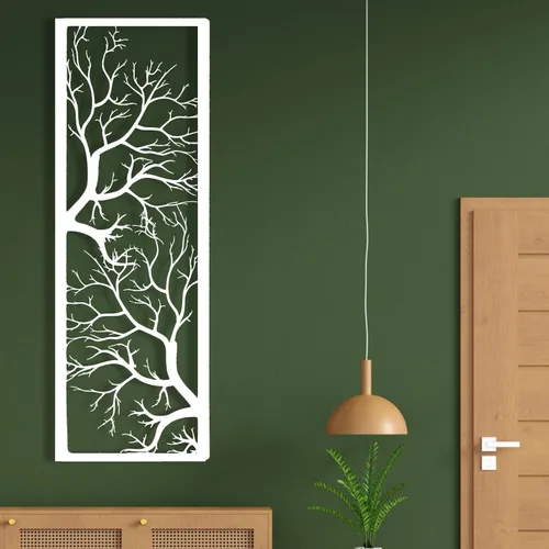 Vista 7 de Arte de pared de árbol de la vida, arte de pared de árbol de metal, letrero de árbol, decoración de pared de metal, decoración de pared de rama