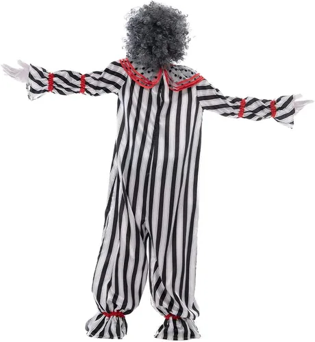 Vista 4 de Snailify Disfraz de payaso para niño, Halloween, carnaval, fiesta, terror, cosplay