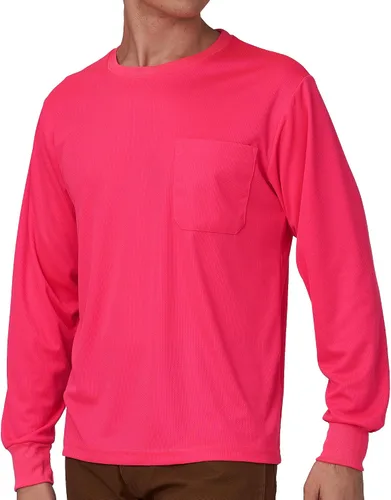 Vista 15 de A-SAFETY Playera de manga larga de seguridad de alta visibilidad, personalizable con logotipo (XS-6XL)
