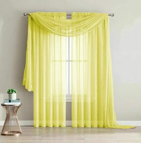 Vista 21 de Empire Home Addison - Cortinas de gasa transparente para ventana, juego de 2 (verde salvia, 108 pulgadas extra largas)