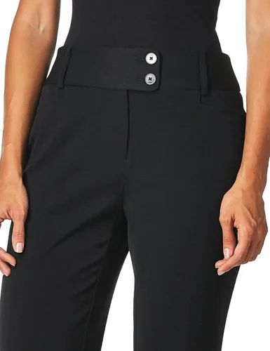 Vista 4 de Rafaella Women's Curvy Fit Gabardine Bootcut Dress Pants (Size 4-16)