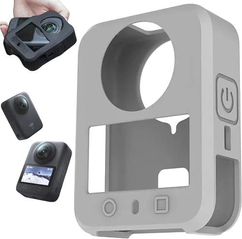 Vista 10 de Funda protectora para DJI Osmo 360 II/360, silicona funda protectora para DJI Osmo 360 II Accesorios (negro)