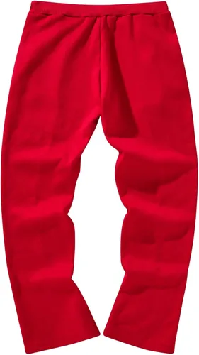 Vista 5 de GORGLITTER Pantalones deportivos apilados con letras para hombre, acampanados, con cordón en la cintura y bolsillos, Y2K