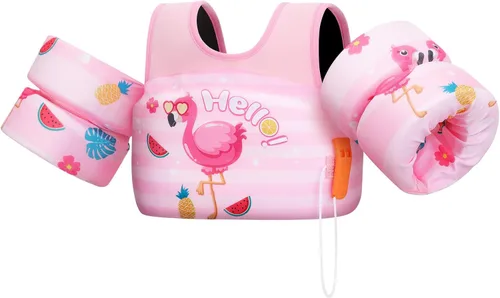 Vista 46 de HeySplash Swim Vest for Kids, Puddle Float Jumper with Safety Buckle