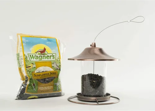Vista 7 de Wagner's 52023 Semillas de Girasol de Aceite Negro Alimento para Aves Silvestres, Bolsa de 5 Libras