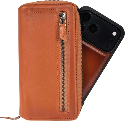Vista 14 de Zippered Wallet Case for iPhone 18 Pro/17 Pro, RFID Protected 6 Card Slots Admiral Blue