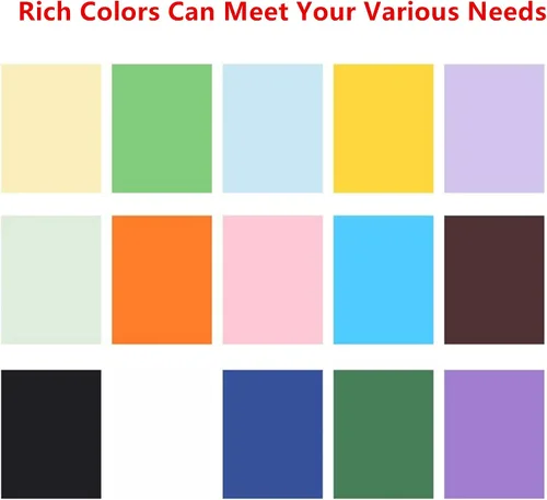 Vista 6 de Hysiwen 20 hojas de cartulina azul de 8.5 x 11 pulgadas, papel de 250 g/m²/92 lb para hacer tarjetas, invitaciones, manualidades de papel o dibujo