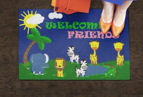 Vista 4 de Flagship Carpets Alfombra antideslizante para niños y bebés para aprendizaje en casa o aula, sala de juegos o dormitorio de niños, 2 x 3 pies