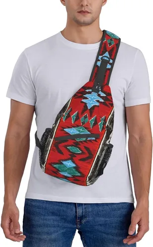 Vista 2 de COFEIYISI Mochila cruzada unisex para hombres y mujeres, bolsa de pecho casual, mochila de hombro, mochila deportiva para viajes, senderismo