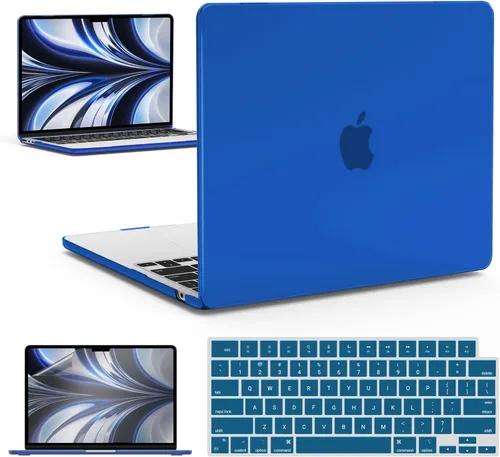 Vista 66 de IBENZER Funda para MacBook Air de 13 pulgadas 2026 2025 2024 2023 2022 M4 A3240 M3 A3113 M2 A2681, funda rígida con cubierta de teclado ScreenFilm