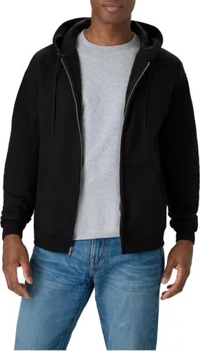 Vista 18 de Hanes Ecosmart - Sudadera con capucha y cremallera completa para hombre Ceniza