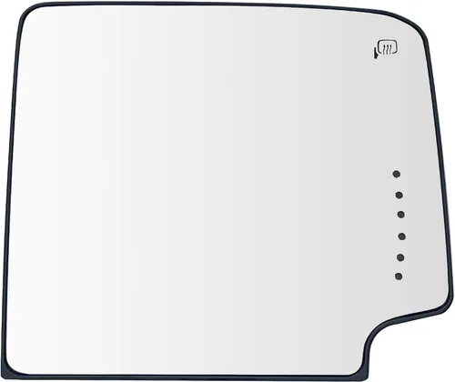 Vista 8 de Vidrio de espejo retrovisor calefactado para el lado del conductor izquierdo de remolque para Silverado GMC Sierra 1500 2500 3500 de 2014-2017