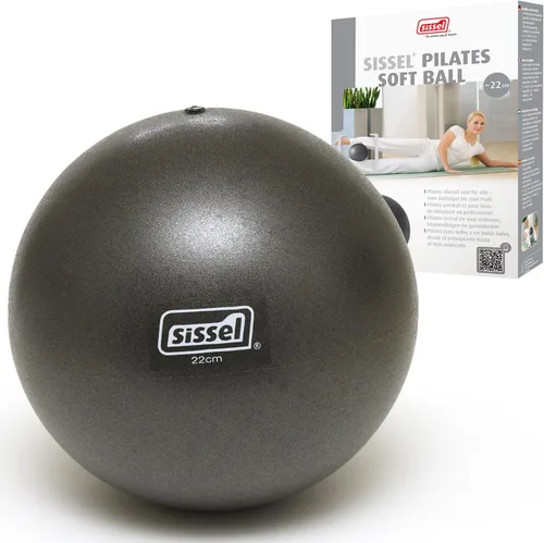 Vista 12 de SISSEL Pilates Soft Ball Gray 8.5 in Phthalate- & Latex-Free PVC for Deep Relaxation & Muscle Strengthening 340 lbs Capacity Includes