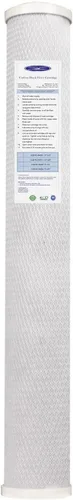 Vista 90 de Crystal Quest Cartucho de filtro de bloque de carbono de 5 micrones, 2-7/8 x 9-3/4 pulgadas, carbón activado a base de coco, reduce los sedimentos