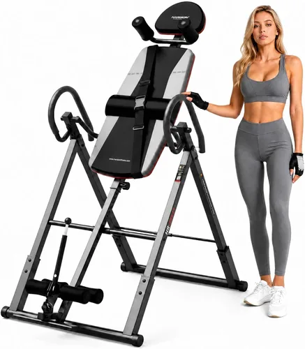 Vista 9 de HARISON Inversion Table for Back Pain Relief - Decompression Back Stretcher, 350LBS Capacity Strength Training Inversion Equipment, Decompression