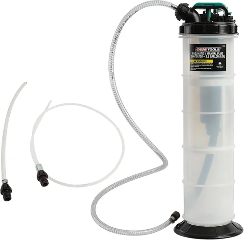 Vista 10 de OEMTOOLS 24937 Extractor de fluido neumático/manual, bomba extractora de aceite de 1.5 galones (6 litros), para refrigerante, transmisión y fluido