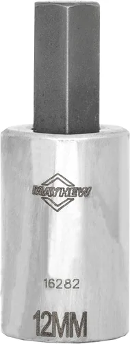 Vista 5 de Mayhew Tools 16020 Juego de brocas hexagonales métricas, cromadas, 5 piezas