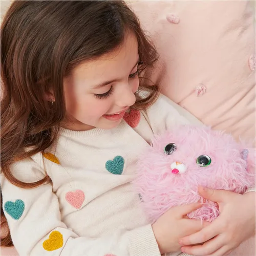 Vista 6 de WHAT THE FLUFF?, Purr 'n Fluff, juguete interactivo sorpresa con más de 100 sonidos y reacciones, juguetes para niños para niñas de 5 años