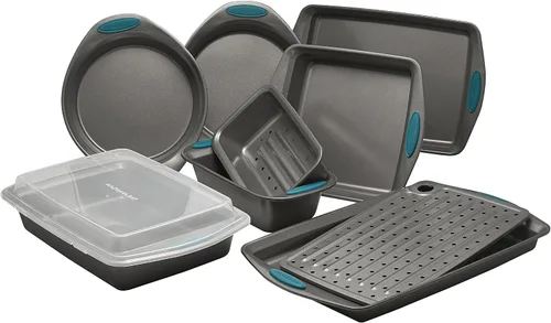 Vista 2 de Rachael Ray Juego de utensilios antiadherentes para hornear y mezclar y medir - 20 piezas