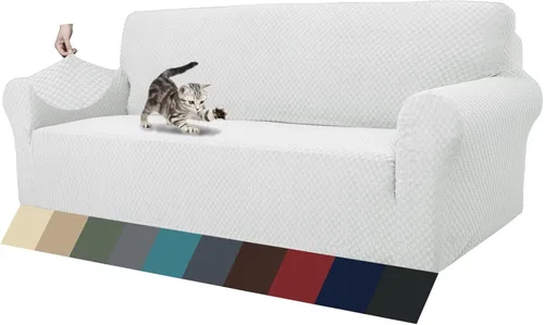 Vista 74 de ZNSAYOTX 1 Funda de silla Jacquard para sala de estar, funda de silla de alta elasticidad con brazos, antideslizante, apta para mascotas, funda