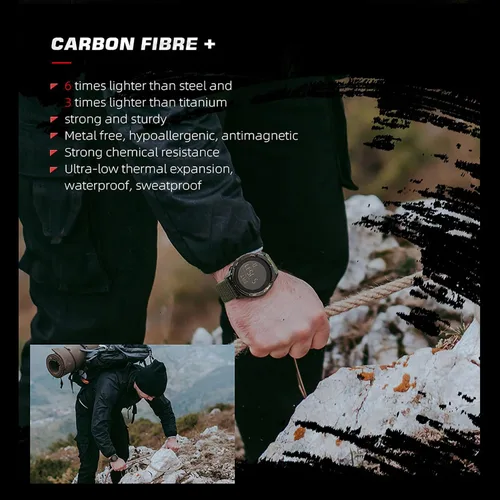 Vista 5 de DIDITIME Relojes tácticos para hombres, relojes militares para hombres, impermeables, 164 pies, reloj de fitness, relojes digitales para hombre