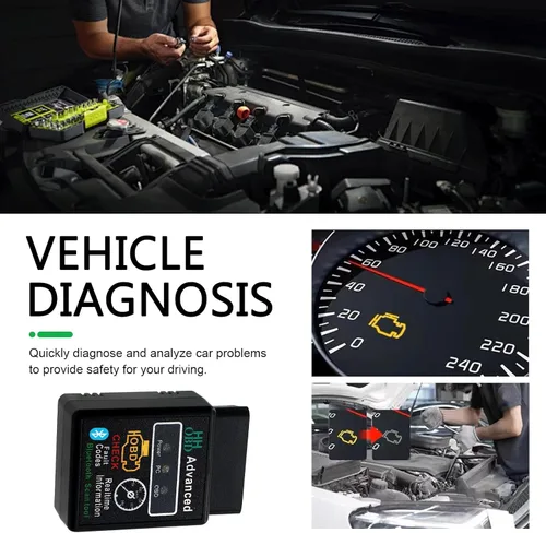 Vista 5 de Herramienta de Diagnóstico Bluetooth OBD2 para Automóvil, Dispositivo Inalámbrico para Reiniciar y Borrar Códigos de Falla, Escáner que Elimina