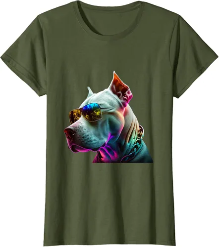 Vista 73 de Dogo Argentino Dogs Dogo Argentinos Camiseta, Negro