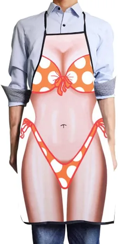Vista 6 de Juego de 2 delantales de personajes de héroe de dibujos animados de anime, divertidos delantales de cocina sexy para parejas, regalos novedosos