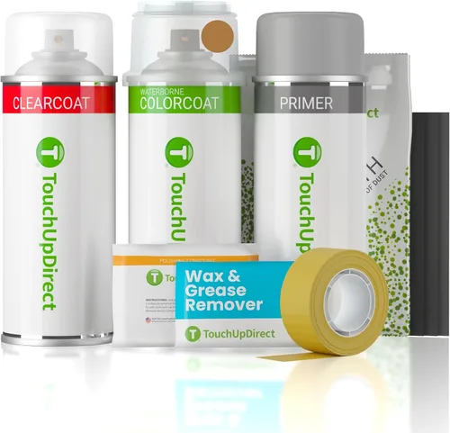 Vista 353 de TouchUpDirect RBG Azul Ártico Metálico Compatible con Pintura de Retoque Exact Match para Nissan, Kit Esencial en Aerosol