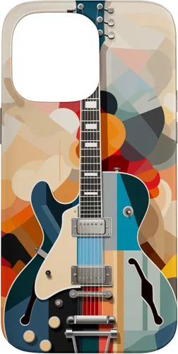 Vista 21 de Electric Guitar Abstract Art Cover Phone Case for iPhone 17