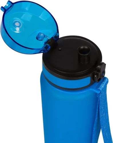 Vista 2 de Brimma Botella de agua deportiva de alta calidad con tapa superior abatible a prueba de fugas, plástico Tritan ecológico y sin BPA, imprescindible