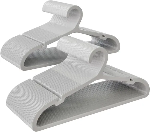 Vista 23 de ABHENG UAPY0530B - Paquete de 30 perchas para ropa, perchas de plástico antideslizantes, perchas que ahorran espacio, resistentes, para colgar ropa