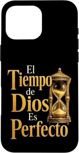 Vista 24 de Fe Cristiana El Tiempo De Dios ES Perfecto Hourglass Case for iPhone Air
