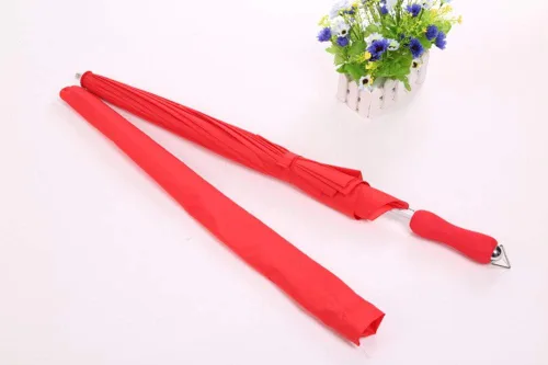 Vista 5 de KXCFCYS Forever Love - Sombrilla con forma de corazón rojo para niñas, para San Valentín, boda, compromiso y accesorios fotográficos (rojo)