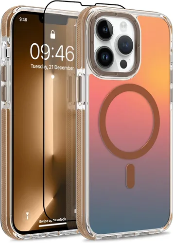 Vista 261 de Funda magnética para Google Pixel 10 Pro XL [compatible con Magsafe] [bonito diseño fluorescente de moda] a prueba de golpes, delgada, translúcida