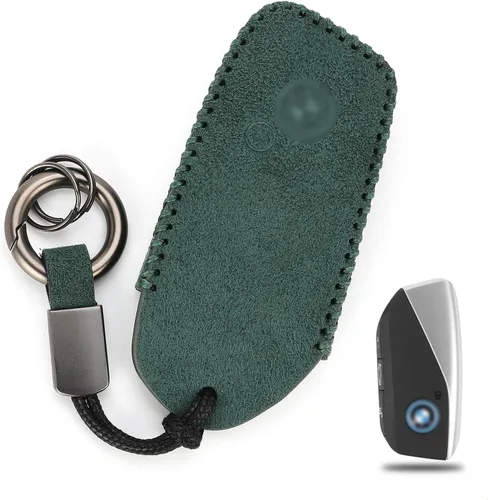 Vista 8 de KINIVA Funda de cuero para llavero de automóvil compatible con BMW i7 X5 X7 xi7 Series 2023, llavero para llavero remoto BMW