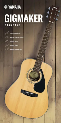 Vista 2 de Yamaha F325A guitarra acústica o eléctrica, Natural