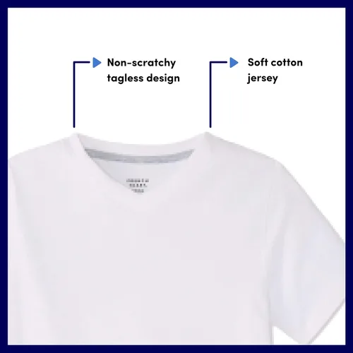 Vista 3 de French Toast Camiseta de manga corta con cuello en V para niños