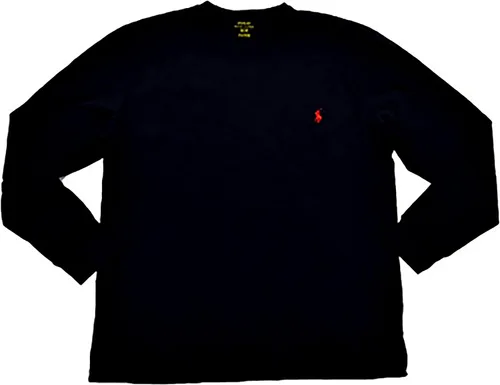 Vista 16 de POLO RALPH LAUREN Camiseta de manga larga de ajuste clásico suave al tacto para hombre (Soft Touch) Marina francesa