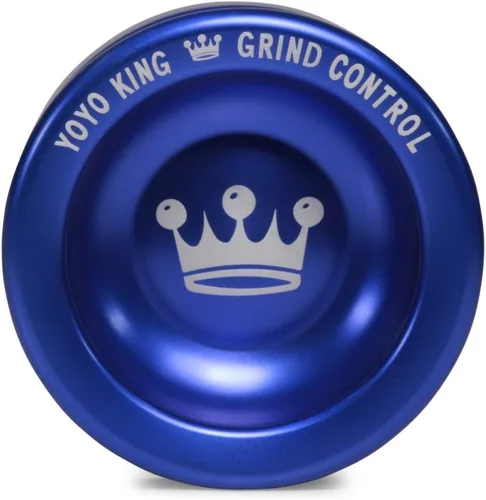 Vista 4 de Grind Control Yoyo profesional de metal que no responde con rodamiento C ancho y cuerda incluida... (azul)