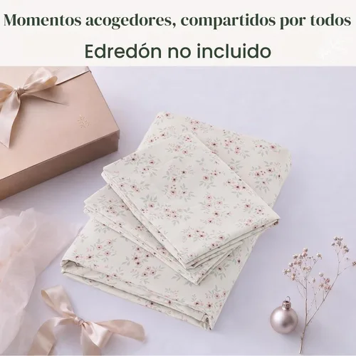 Vista 9 de JOLLYVOGUE Juego de funda de edredón floral tamaño matrimonial, 3 piezas Flores beige (sin edredón)